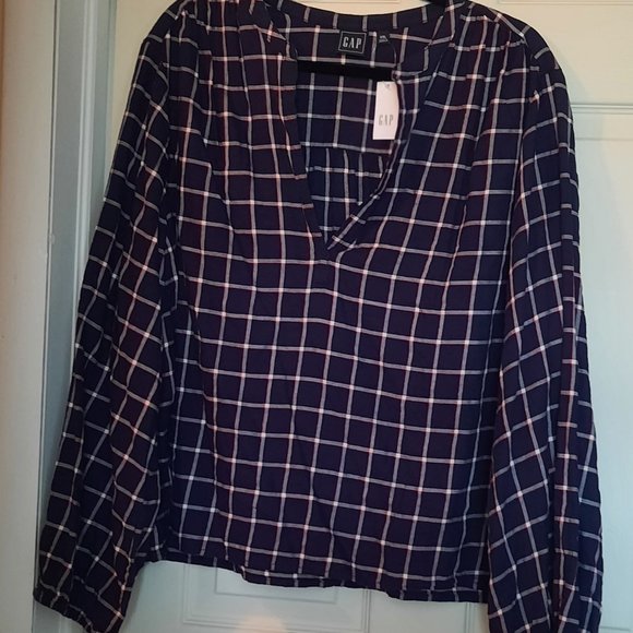 BNWT Gap Popover Plaid Shirt XXL - Picture 3 of 7